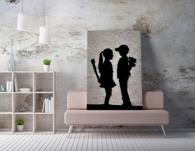 Barnes Peinture sur toile | Multicolore | 70x100 cm Barnes Peinture sur toile | Multicolore | 70x100 cm