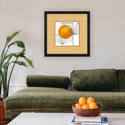 Alpanos Tableau décoratif encadré | Cadre en verre et bois | 52 x 52 cm Alpanos Tableau décoratif encadré | Cadre en verre et bois | 52 x 52 cm