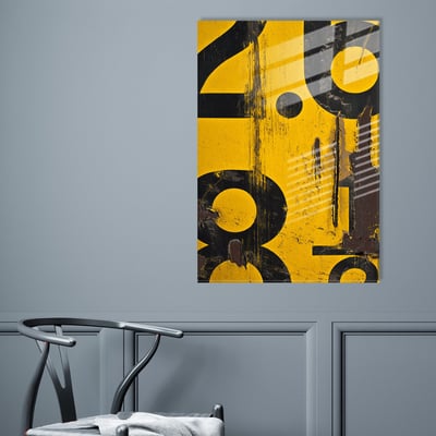 Bozeman Peinture décorative en verre, 100% trempé, épaisseur 4mm (30x45 cm)