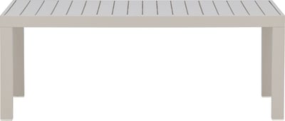 Table basse Copacabana Venture Design - Aluminium beige 120x70 cm