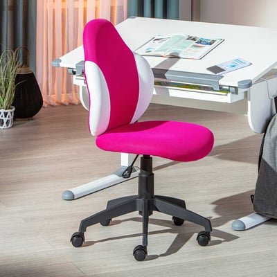 Chaise de bureau Jessie - rose/ blanc Chaise de bureau Jessie - rose/ blanc