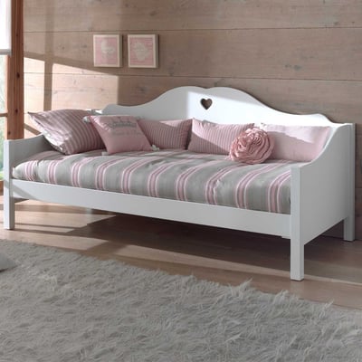 Lit banquette Amori 90x200cm fille - blanc