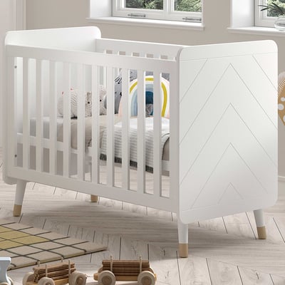 Lit Billy - 60x120x93 cm - Blanc satiné 