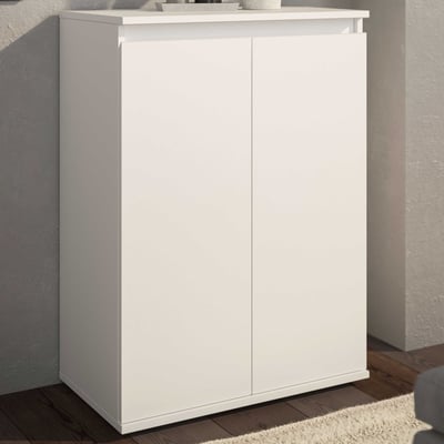 Commode Brest - 60x35x84cm - 2 portes - blanc