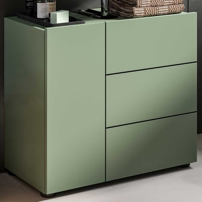Meuble vasque Vira Xonox - Melamine Smoke Green - 60x57x34 cm