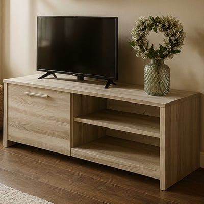 Meuble tv Loft 126cm - chêne