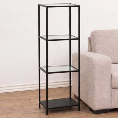 Étagère Dover 37cm, 3 tablettes - noir