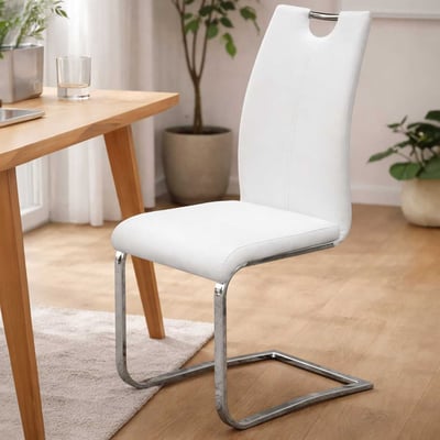 Chaise cantilever Sofia - blanc