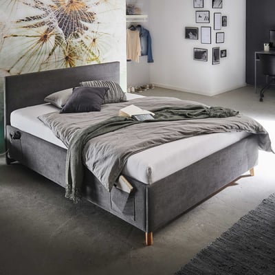 Lit coffre Cool | 140 x 200 cm | Design anthracite Lit coffre Cool | 140 x 200 cm | Design anthracite