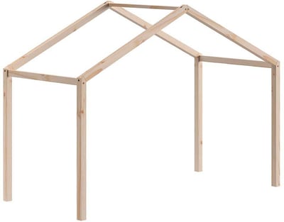 Toit pour lit au sol Dallas - 210x97x104cm - bois de pin massif