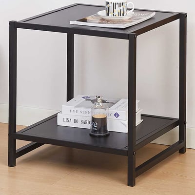 Table d'appoint Marek - 48x44x50cm - métal noir