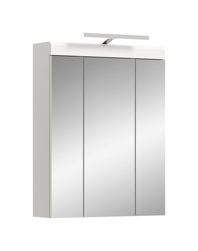 Armoire miroir Scout Xonox - Spaanplaat blanc laqué - 60x79x18 cm