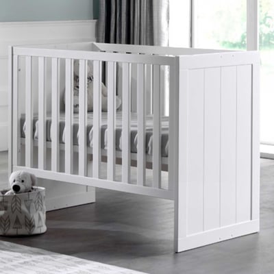 Lit bébé Erik avec côtés de lit pour lit simple - blanc