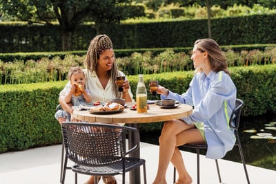 Table d'appoint Rosie en teck naturel - Ø100 x 76 cm - Gescova