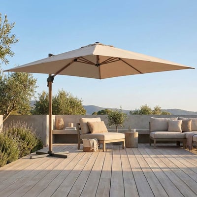 Parasol Dallas - 300x300cm - ivoire