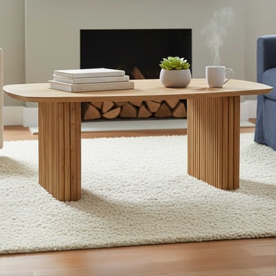 Table basse Barney - 110x60x46cm - bois d'acacia massif