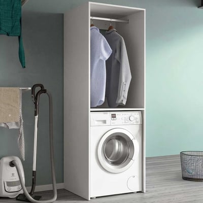 Wasmachinekast Free Xonox - Wit - 66x195x60 cm