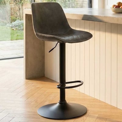 Tabouret de bar Vince | 37 x 44 x 90 cm | Gris