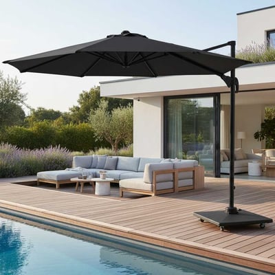 Parasol Houston 300x300 - gris foncé