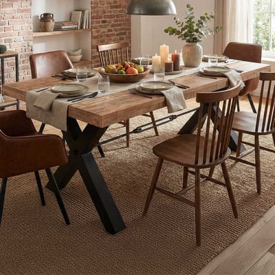 Table à manger rectangulaire Mares 200cm - bois manguier 