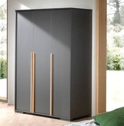 Armoire London 146cm avec 3 portes - anthracite Armoire London 146cm avec 3 portes - anthracite
