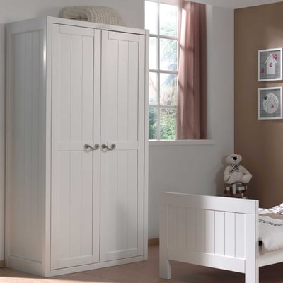 Armoire Lewis 2 portes - blanc Armoire Lewis 2 portes - blanc
