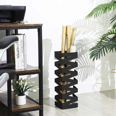 Porte-parapluie En Métal Sur Pied, Panier De Rangement Multifonction