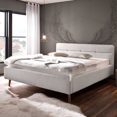 Lit coffre Lode 160x200 - gris Lit coffre Lode 160x200 - gris
