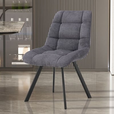 Chaise Lizzy | 52 x 62 x 89 cm | Gris foncé Chaise Lizzy | 52 x 62 x 89 cm | Gris foncé