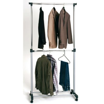 Porte-manteau | 90 x 43 x 120 cm | Couleur argentée Porte-manteau | 90 x 43 x 120 cm | Couleur argentée