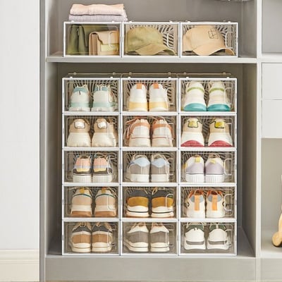 Boîtes de rangement Yaramis | 18 exemplaires | 23 x 33,5 x 14 | Transparent