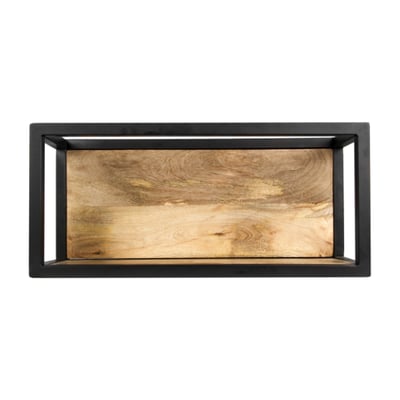 Etagère murale Levels 55x25cm - bois de manguier/fer