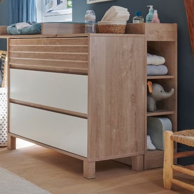 Petite bibliothèque Achil | 30 x 32 x 93 cm | Design Blonde Oak