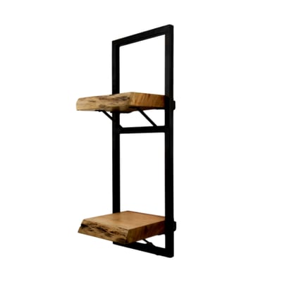 Étagère murale Levels Live Edge 25x70cm - acacia/fer