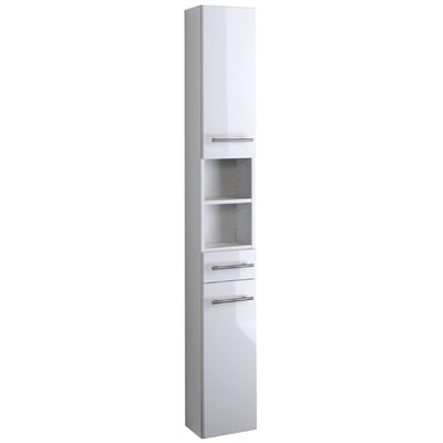 Colonne salle de bains Small 25cm 1 tiroir & 2 portes - blanc brillant Colonne salle de bains Small 25cm 1 tiroir & 2 portes - blanc brillant