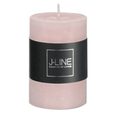 Bougie cylind rose poudre s18h Bougie cylind rose poudre s18h