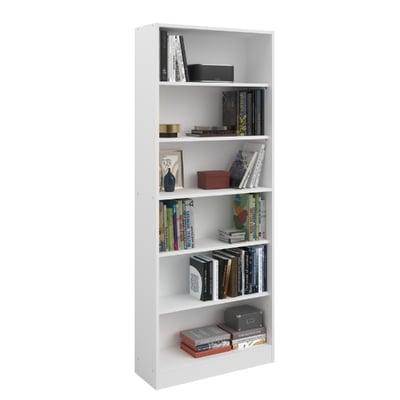 Bibliothèque Hobby 198cm-5 étagères-blanc Bibliothèque Hobby 198cm-5 étagères-blanc