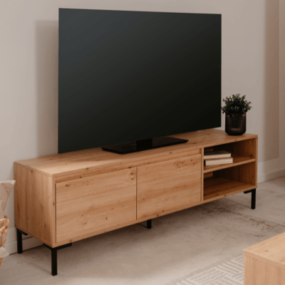 Meuble TV Korina-chêne d'artisan Meuble TV Korina-chêne d'artisan