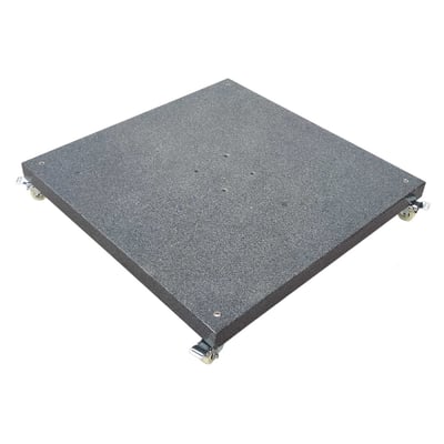 Base de parasol avec roulettes 80x80cm 120kg - granit Base de parasol avec roulettes 80x80cm 120kg - granit