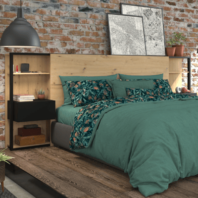 Tête de lit Stamp | 255.2 x 35.9 x 102.6 cm | Marron Tête de lit Stamp | 255.2 x 35.9 x 102.6 cm | Marron
