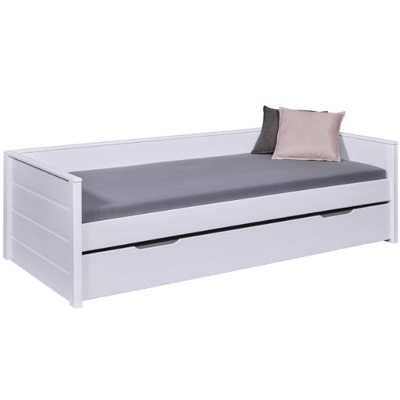 Lit gigogne Dream The Future | 208,4 x 60 x 98,2 | 100% mélaminé | Couleur : Blanc