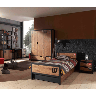 Combinaison de chambre d'enfant Alex 5-bois de pin massif 