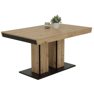 Table de salle à manger Agnette 140/220x90 cm-chêne artisanal Table de salle à manger Agnette 140/220x90 cm-chêne artisanal