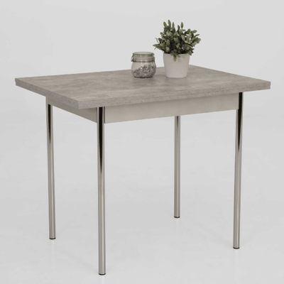 Table de salle à manger Nona 75/112x65 cm-béton Table de salle à manger Nona 75/112x65 cm-béton