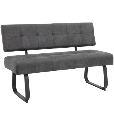 Banc de salle à manger Azul-vintage anthracite Banc de salle à manger Azul-vintage anthracite