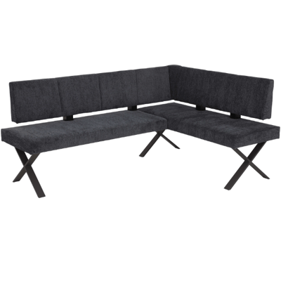 Banc d'angle pour salle à manger Mariona-anthracite Banc d'angle pour salle à manger Mariona-anthracite