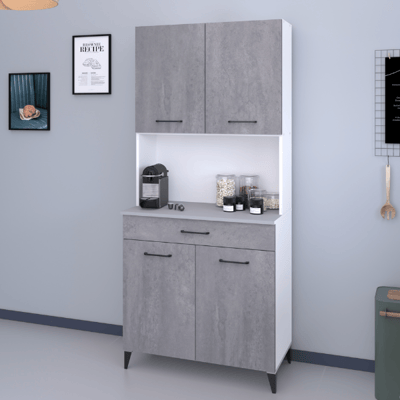 Buffet Maleficent avec 4 portes & 1 tiroir - aspect béton