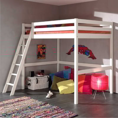 Lit mezzanine Claire 140x200 - blanc Lit mezzanine Claire 140x200 - blanc