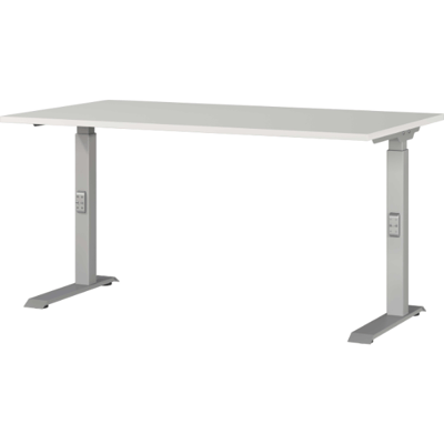 Bureau Cornel - 140x80x91cm - réglable - gris clair Bureau Cornel - 140x80x91cm - réglable - gris clair