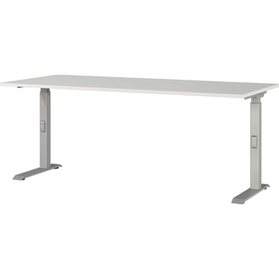 Bureau Cornel - 180x80x91cm - réglable - gris clair Bureau Cornel - 180x80x91cm - réglable - gris clair